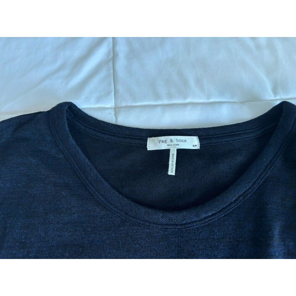 Rag and Bone oversized fall navy sweater size small casual trendy top - Picture 4 of 5